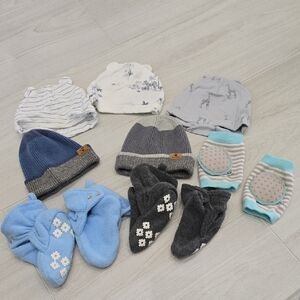 Cozy Baby Items Beanies Bootie Socks Knee Patches Mixed Brands